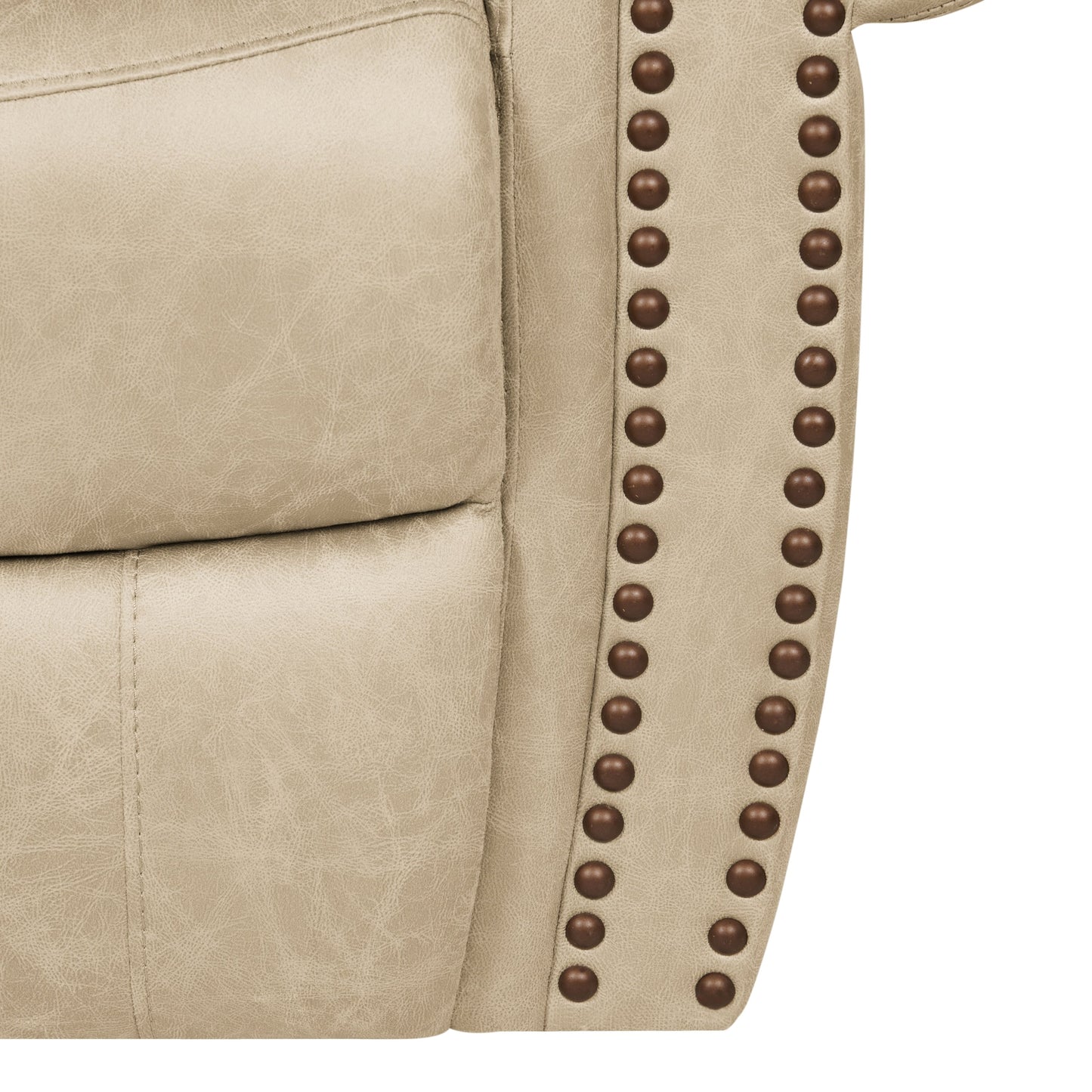 Poltrona reclinabile a dondolo con braccioli arrotolati extra large Copper Grove Dilsen