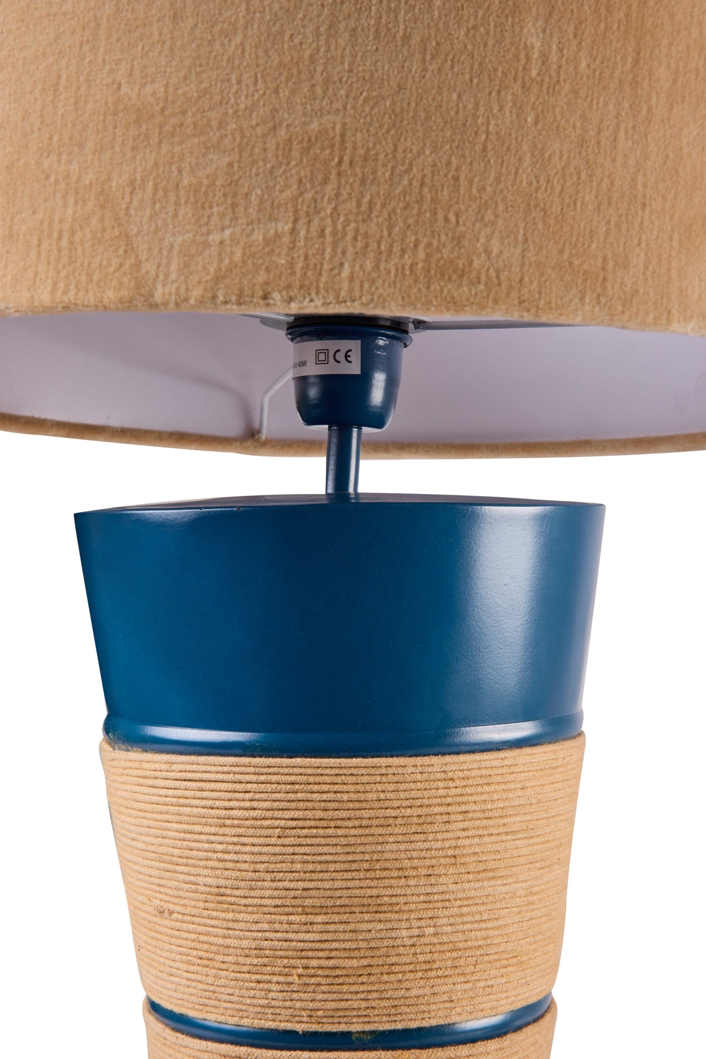 Belmont - Lampada Da Tavolo Con Velluto Blu