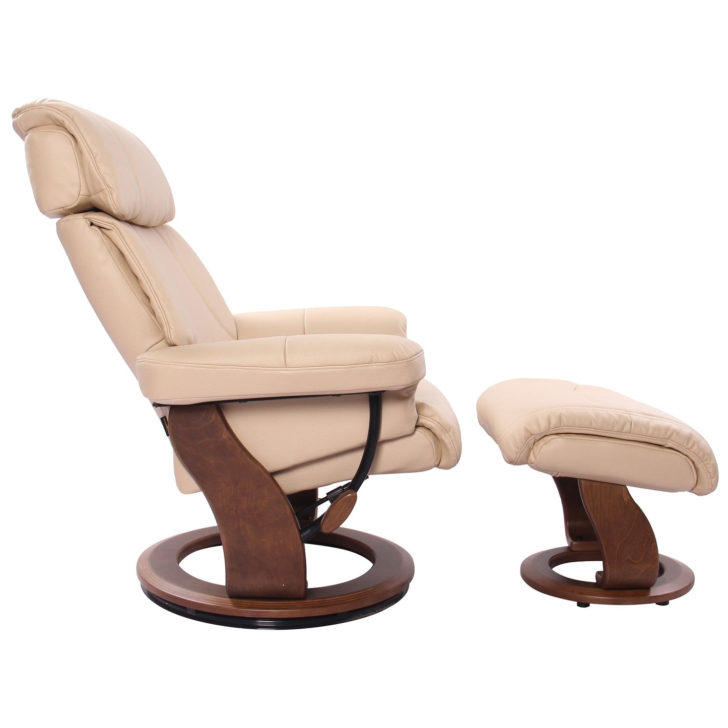 Poltrona reclinabile Ramadi Comfort con pouf coordinato