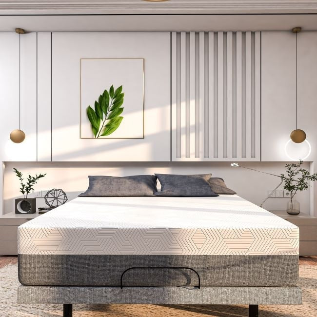 Materasso in memory foam con gel rinfrescante Renanim, traspirante e di supporto per un sonno più fresco