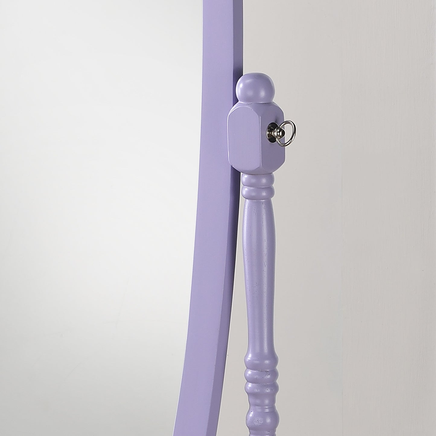 Specchio a bilico tradizionale con pavimento in legno, Roundhill Furniture Copper Grove Monks Hood