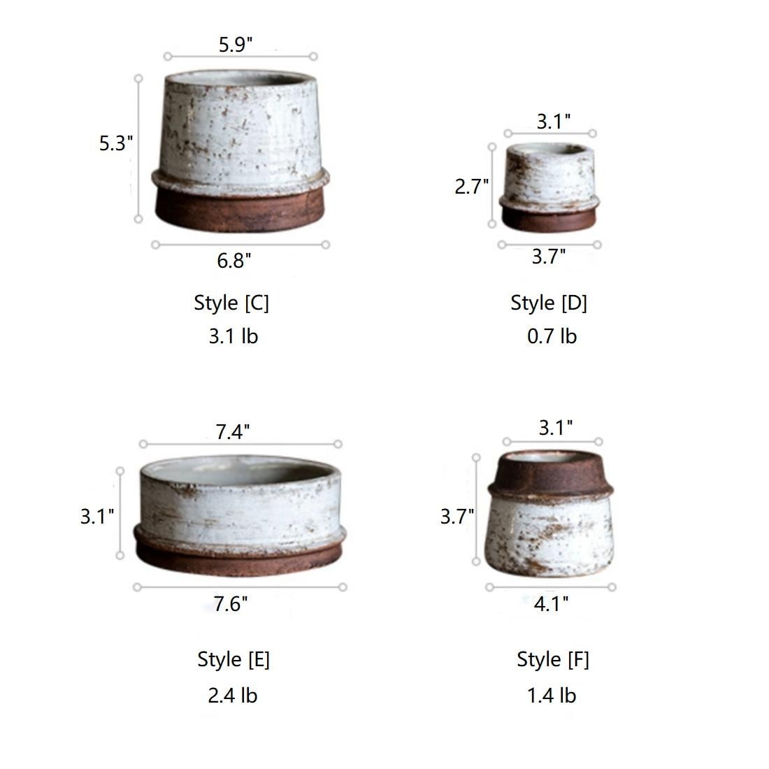 Vaso in ceramica RusticReach Restoration