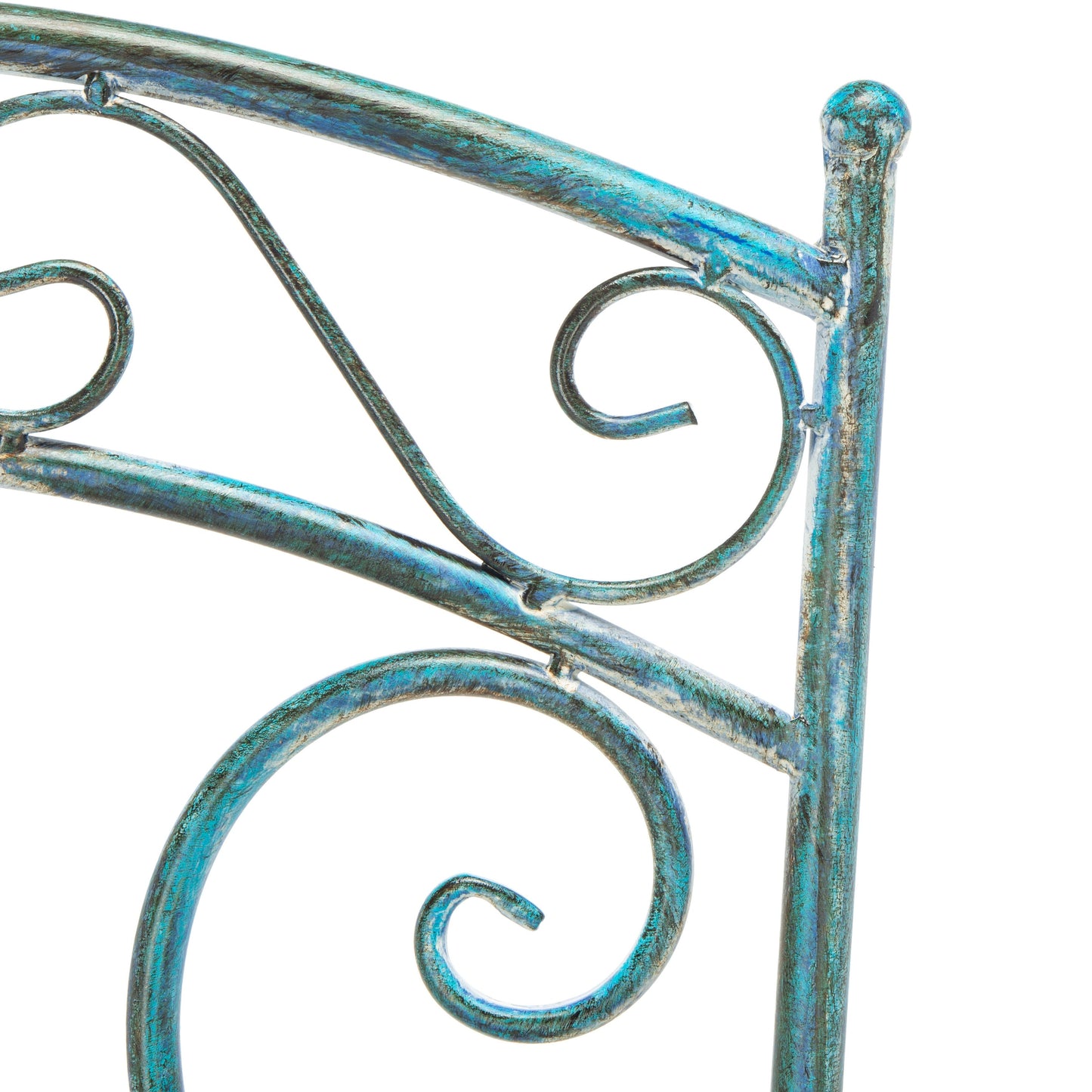 SAFAVIEH Outdoor Living Semly Victorian Iron Set da bistrot da patio, 3 pezzi - 17L x 21P x 36A