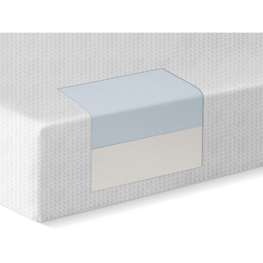 Materasso in schiuma gel comfort Select Luxury da 10 pollici - Bianco