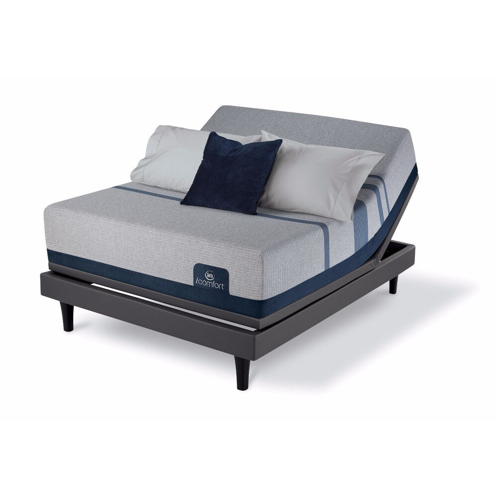 Materasso in memory foam Serta iComfort Blue Max 3000 da 14 pollici e set letto regolabile