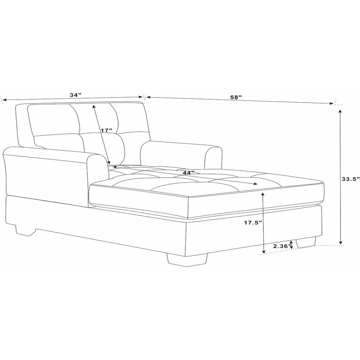 Silva 34 Chaise Lounge larga