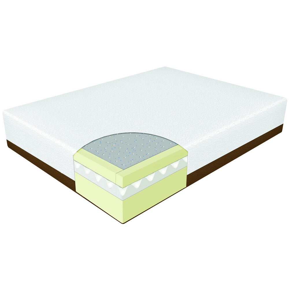 Materasso in memory foam gel Spa Supreme da 10 pollici queen-size