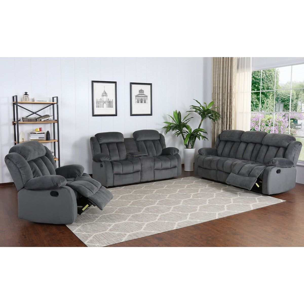 Poltrona reclinabile a dondolo Madison di Sunset Trading