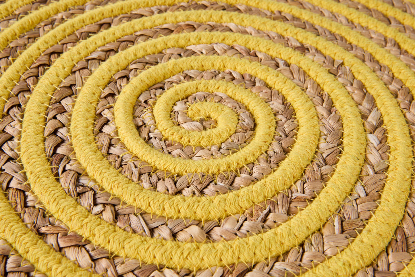 Tovaglietta - Set 1/4 Cerchio Giallo E Naturale