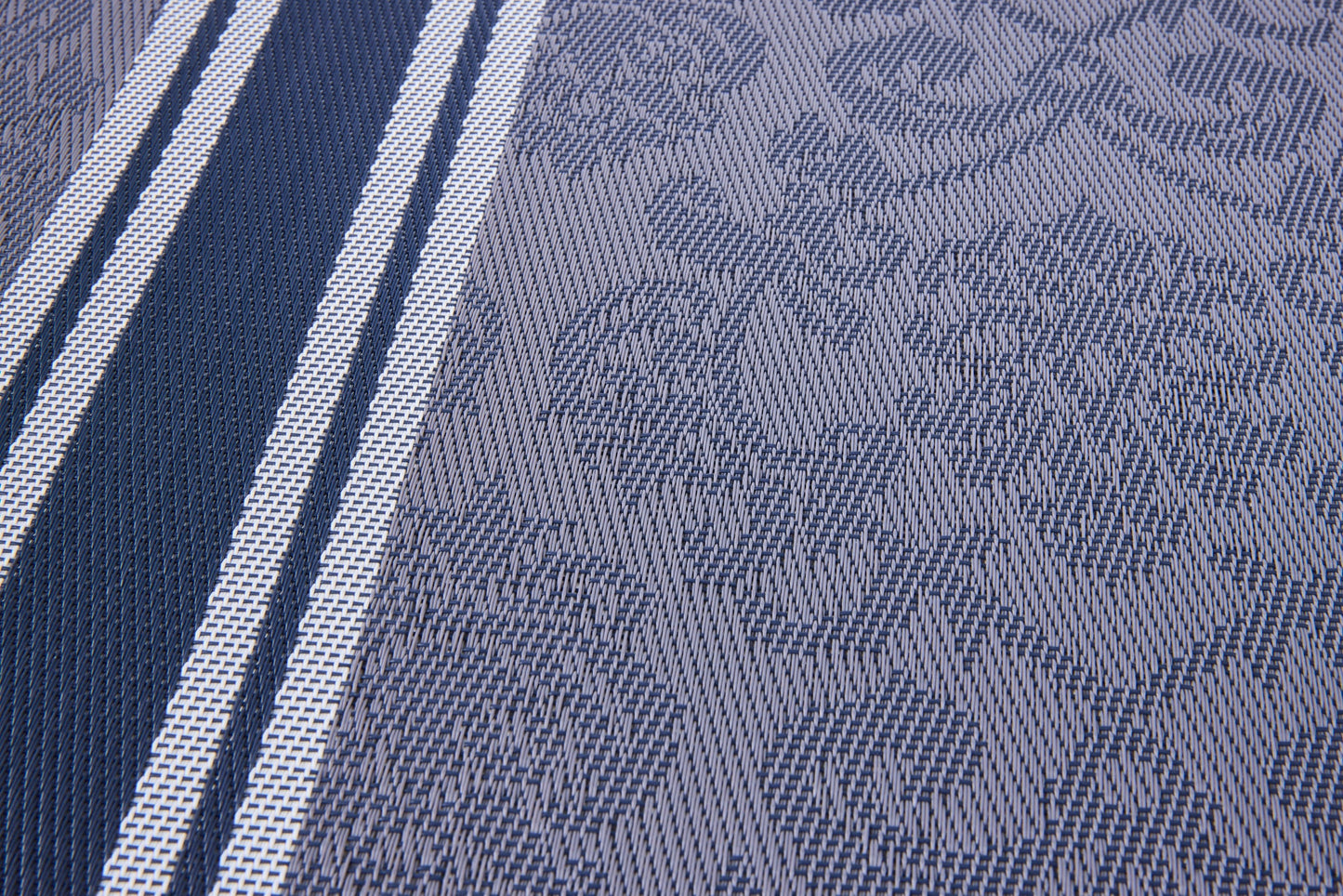 Molinetti - Sottopiatti Set 1/4 Azzurri Con Disegno Ricamo