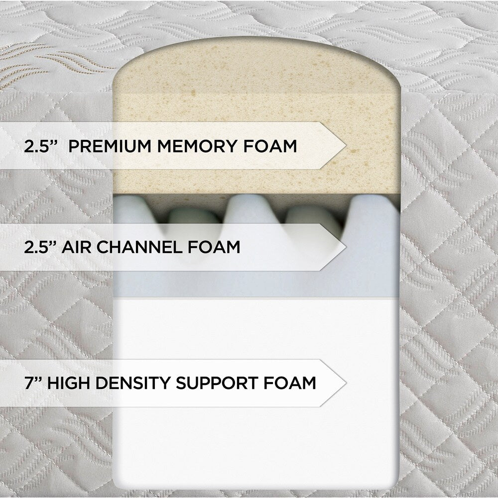 Materasso in memory foam Touch of Comfort Deluxe da 12 pollici Queen-size