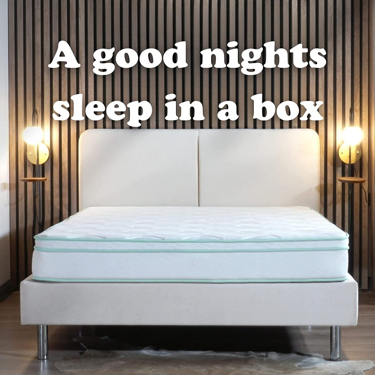 Materasso ibrido a molle insacchettate in memory foam Cool Gel di medie dimensioni, misura Twin, 8, molle in acciaio temperato per impieghi gravosi, traspirabilità