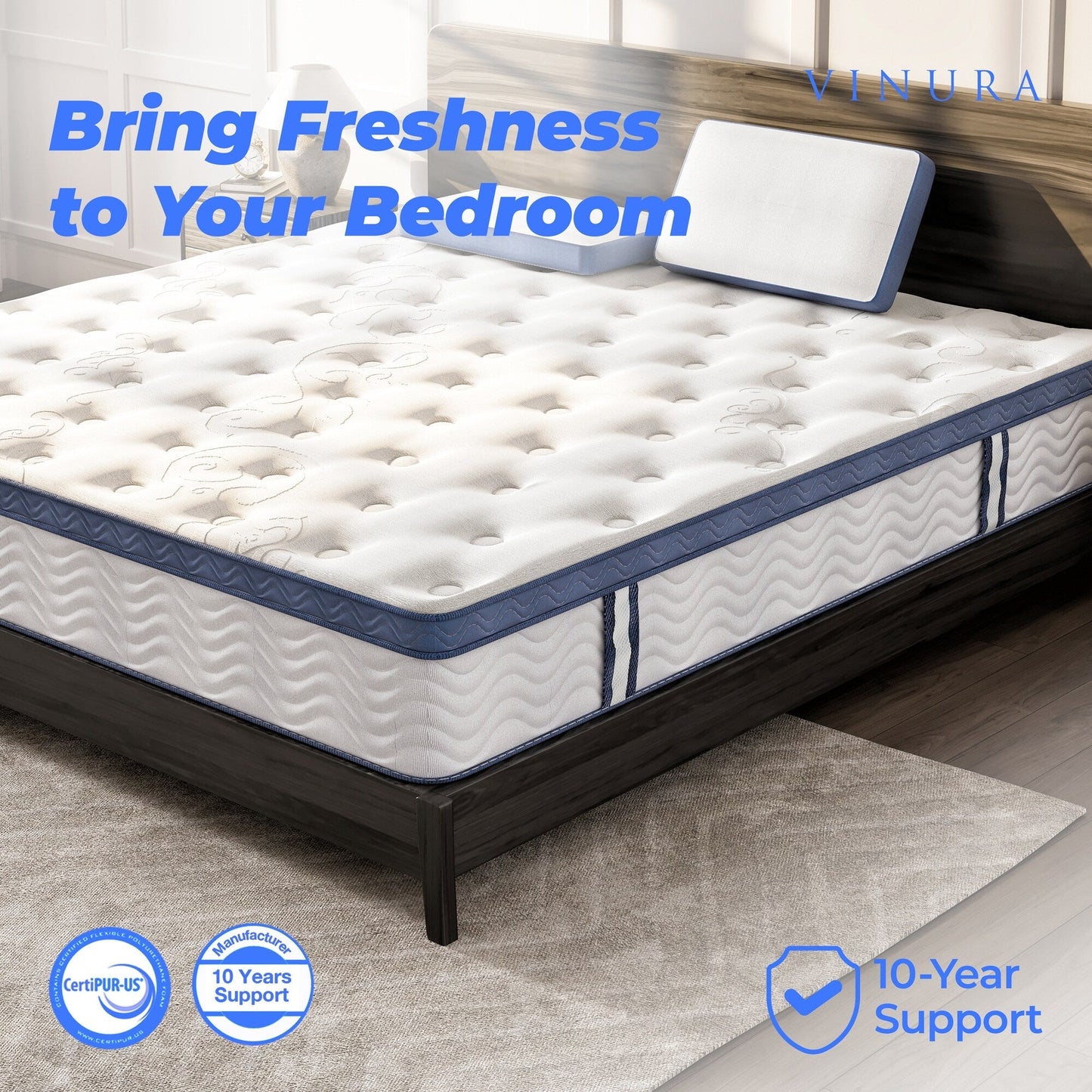 Materasso - Tessuto in memory foam da 12 pollici