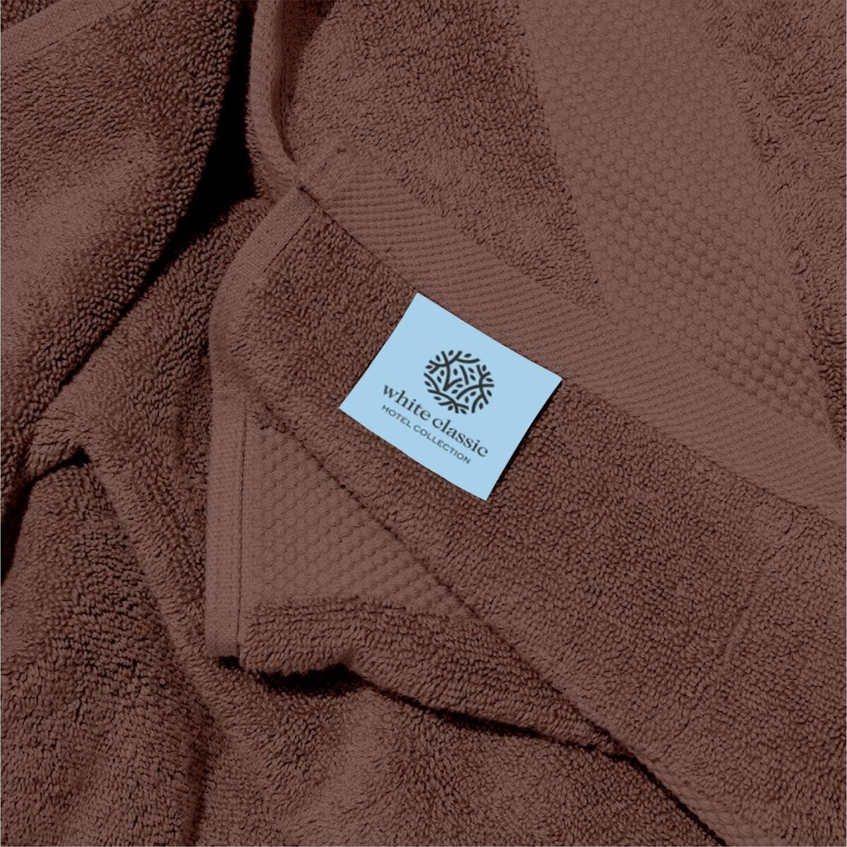 Asciugamano da bagno oversize in cotone di lusso classico bianco 35x70 - Set di 2