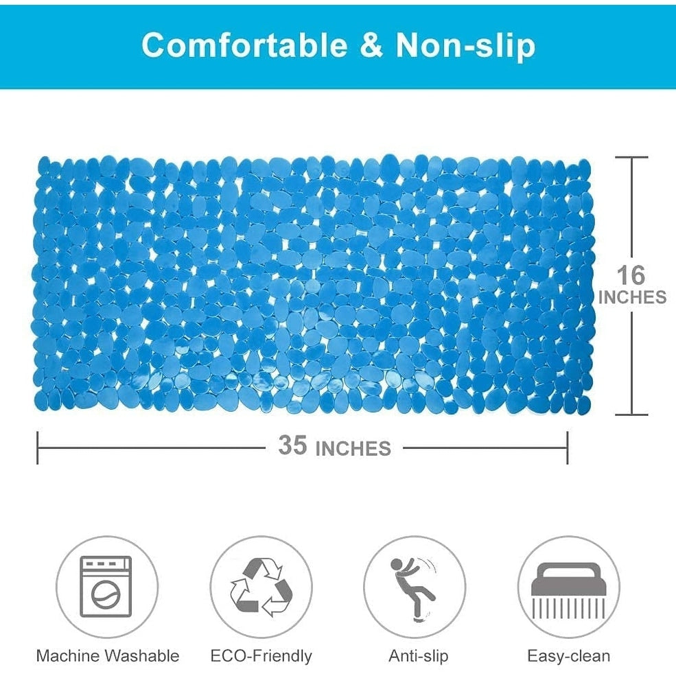 Tappetino antiscivolo per vasca da bagno HomeRoots 35 ciottoli bianchi per spa