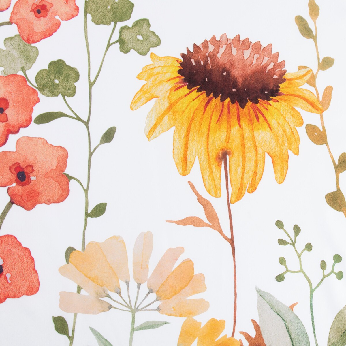 Tenda da doccia stampata in tessuto di poliestere Wild Garden 70x72