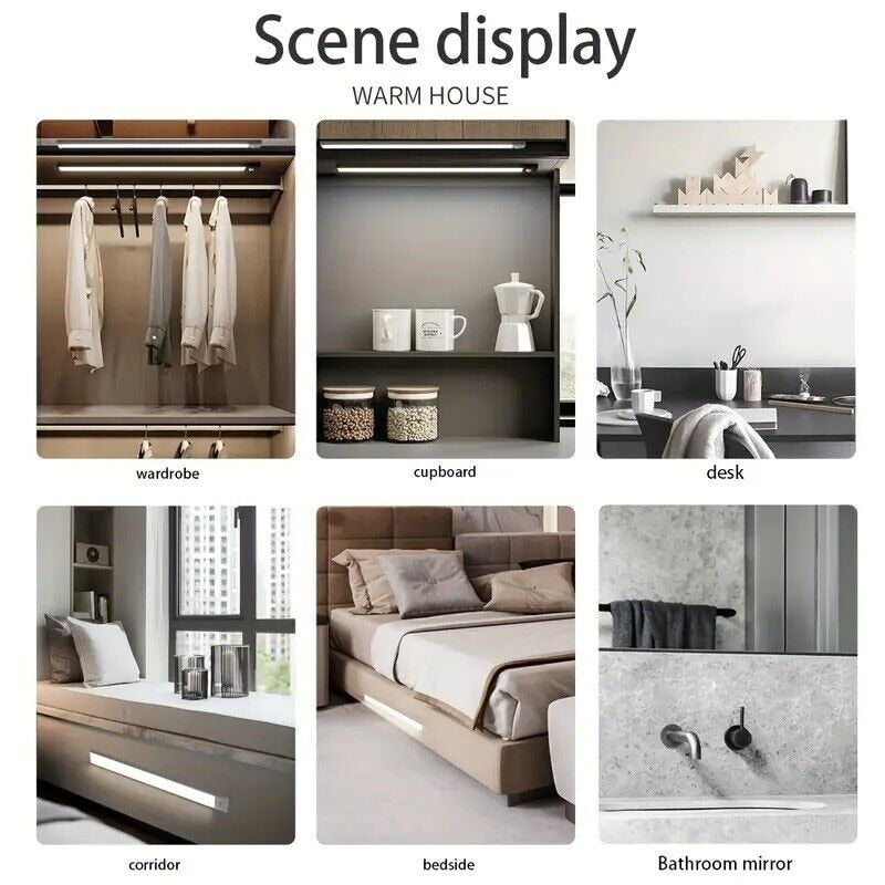 Striscia luminosa a LED con sensore di movimento wireless