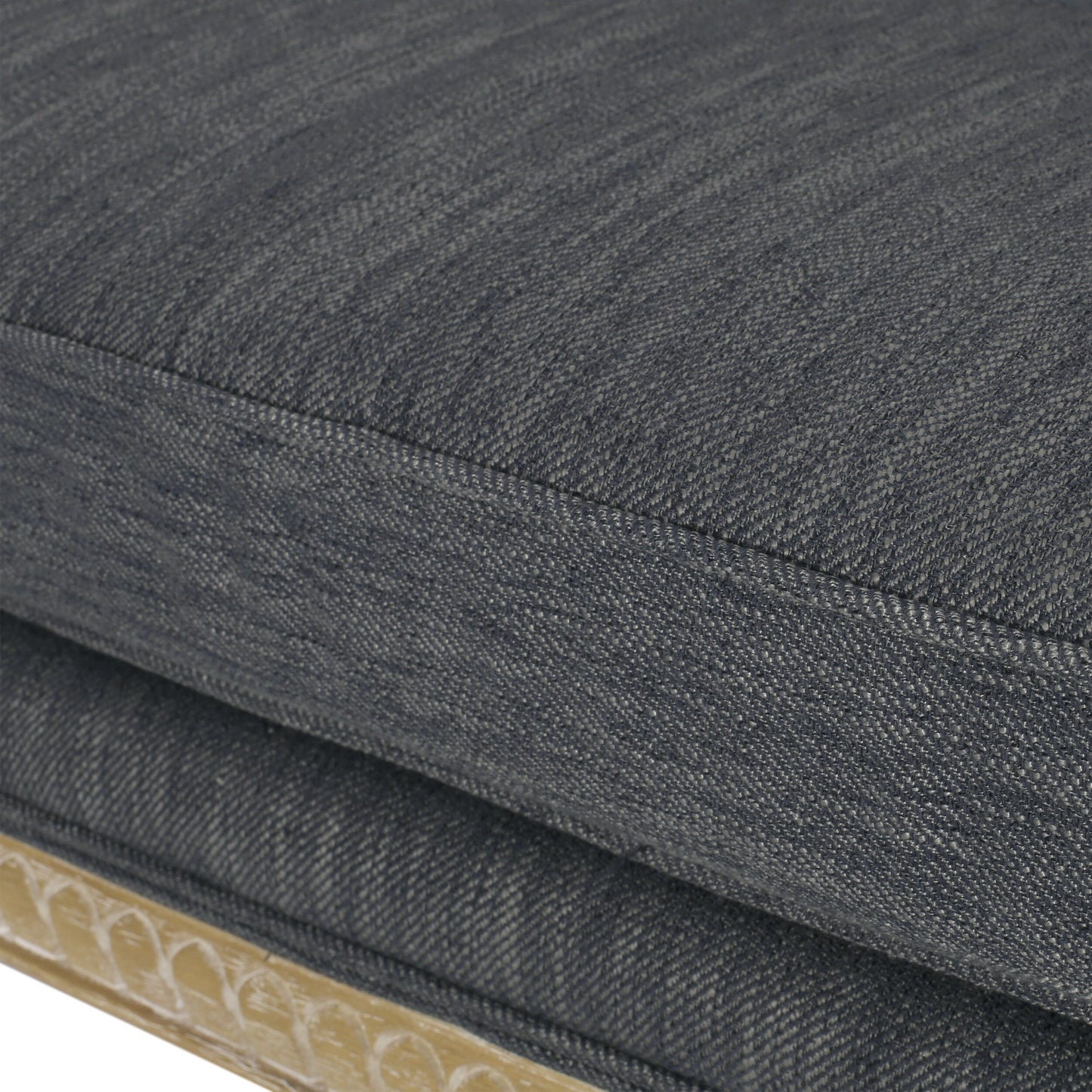 Divano a due posti in legno con struttura in legno di caucciù