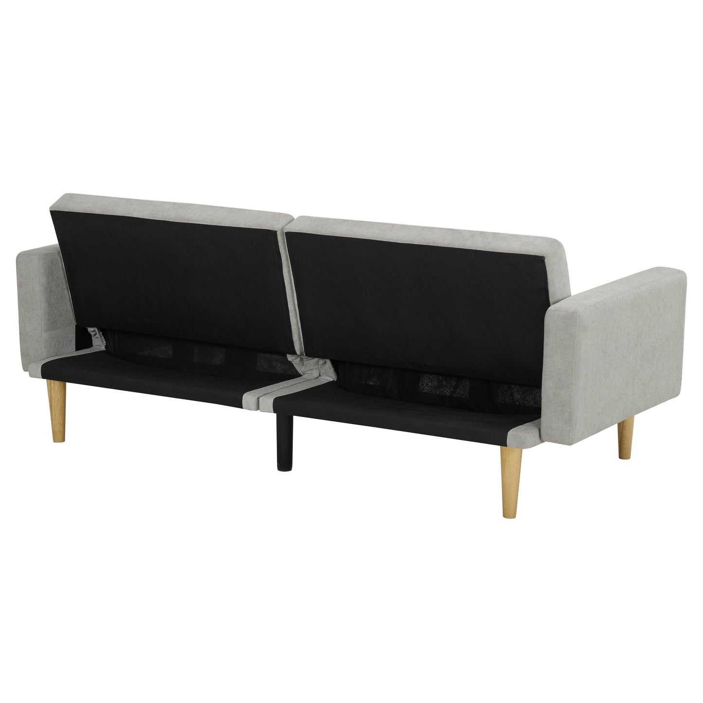 Divano letto futon in velluto giallo con fiocco di neve