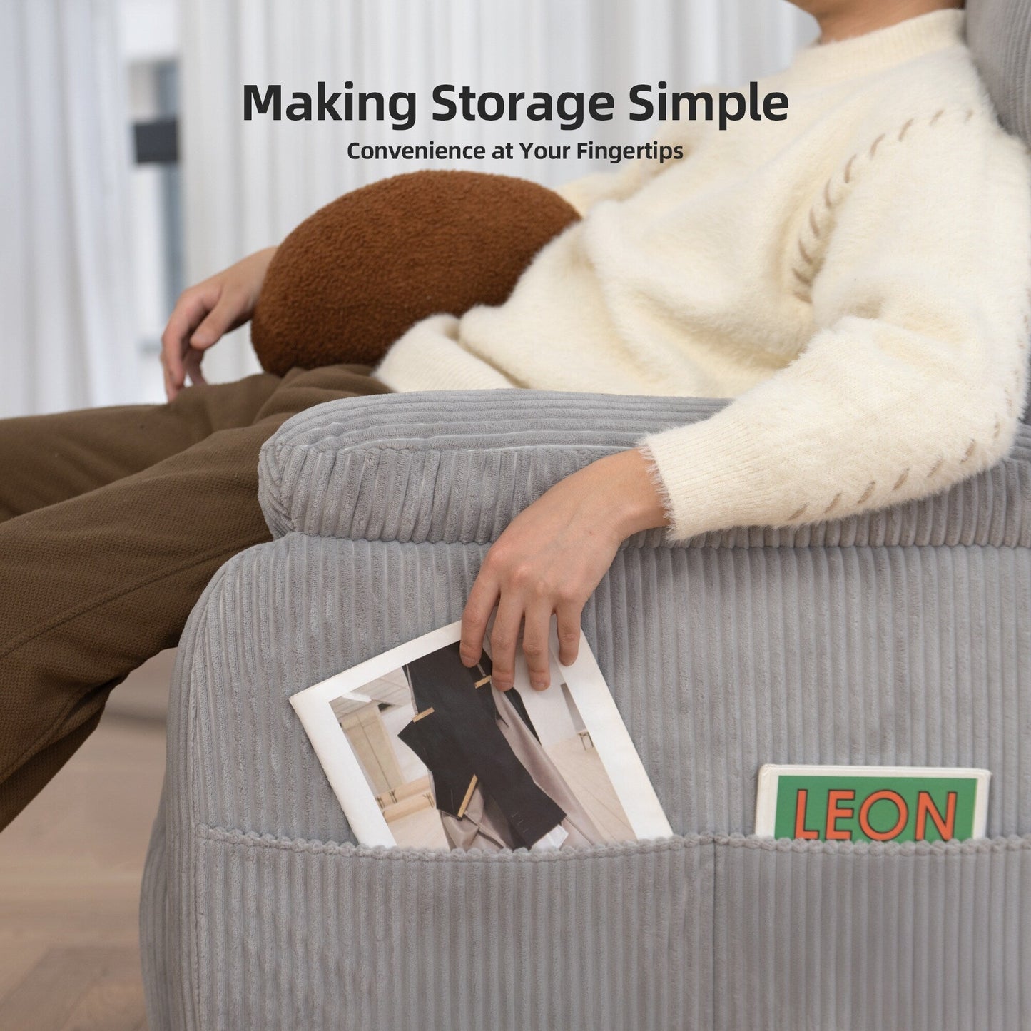 Poltrona reclinabile elettrica Zero Gravity con USB e design ergonomico