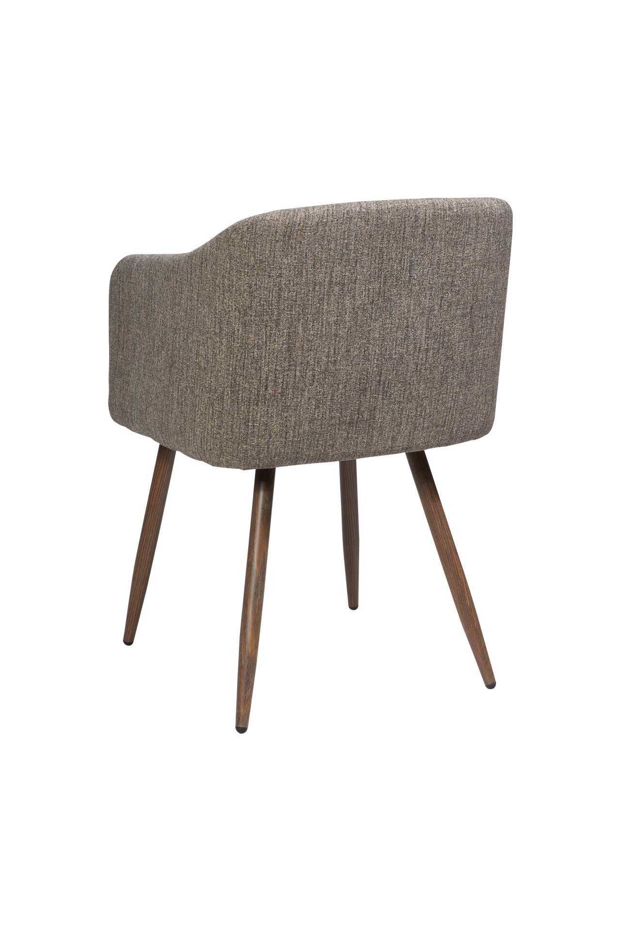 Ada - poltroncina imbottita intessuto marrone melange