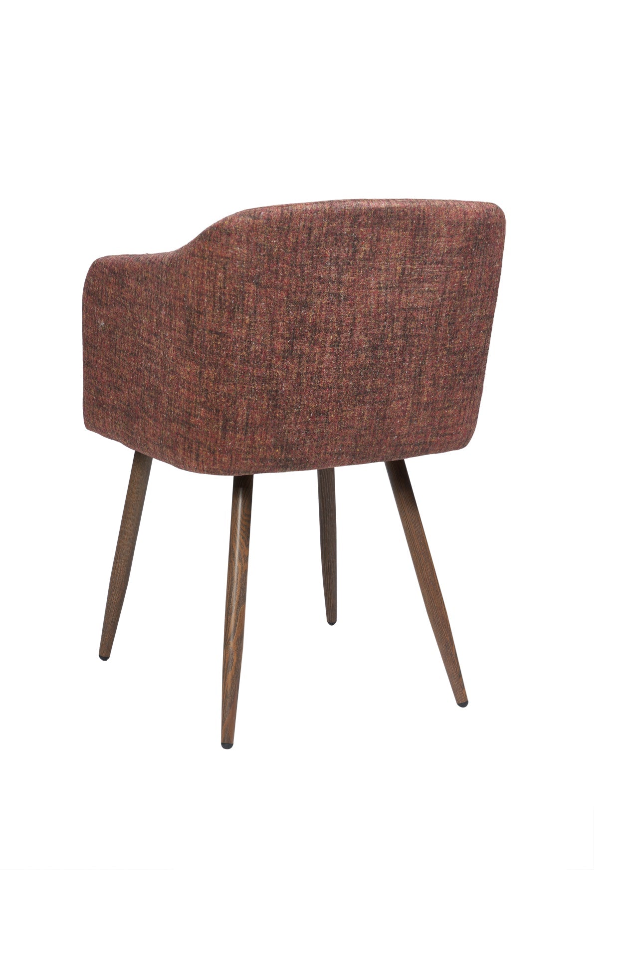 Ada - poltroncina imbottita intessuto rossa melange