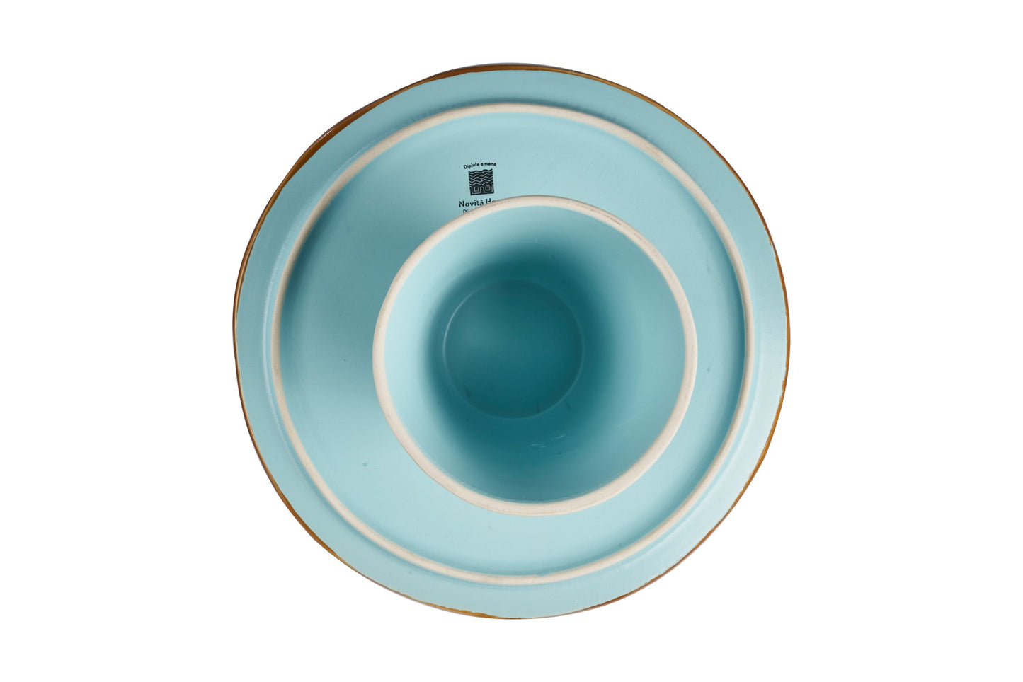 Mediterraneo - Alzatina in Gres Turchese