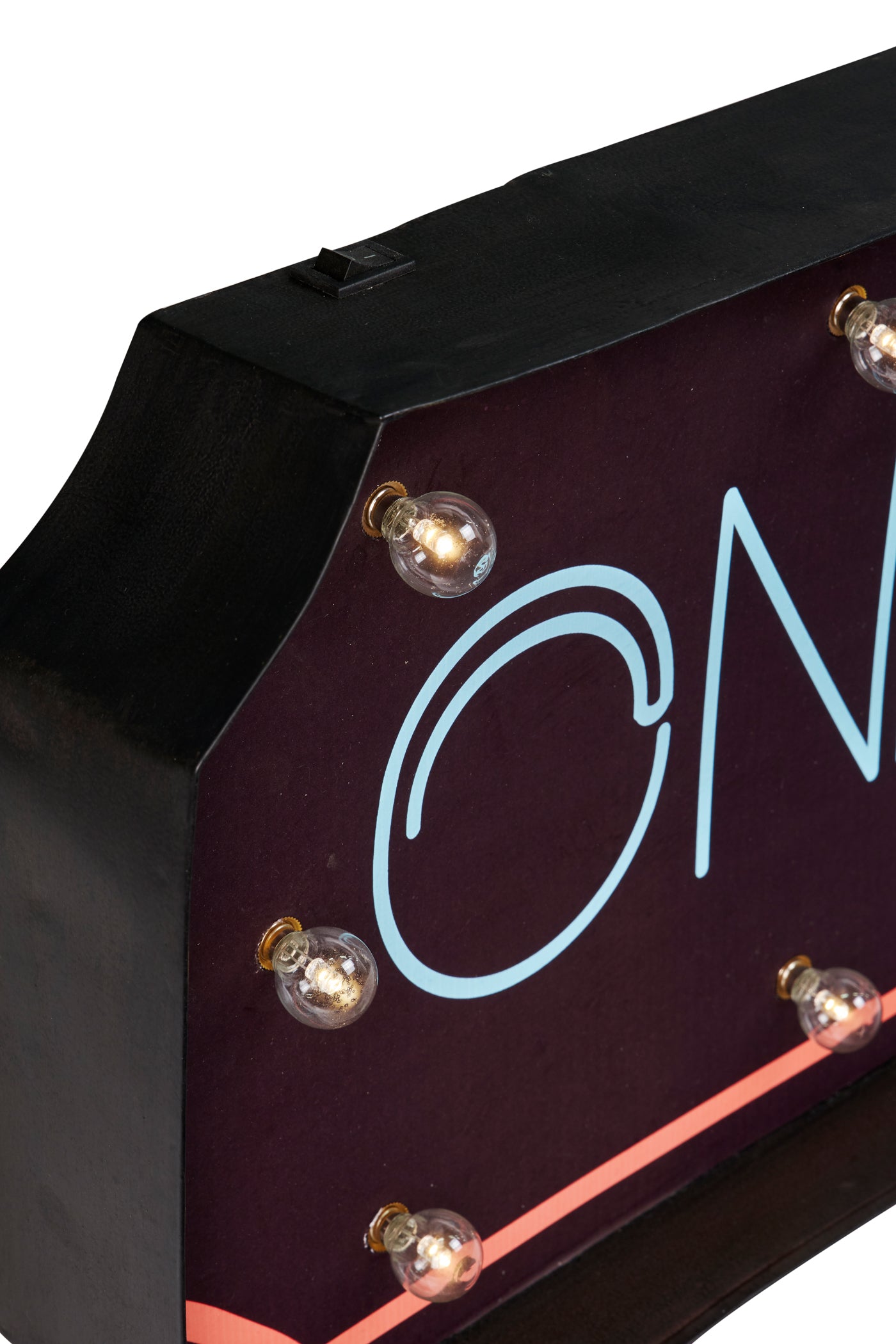 On air - insegna metallo con luci multicolor