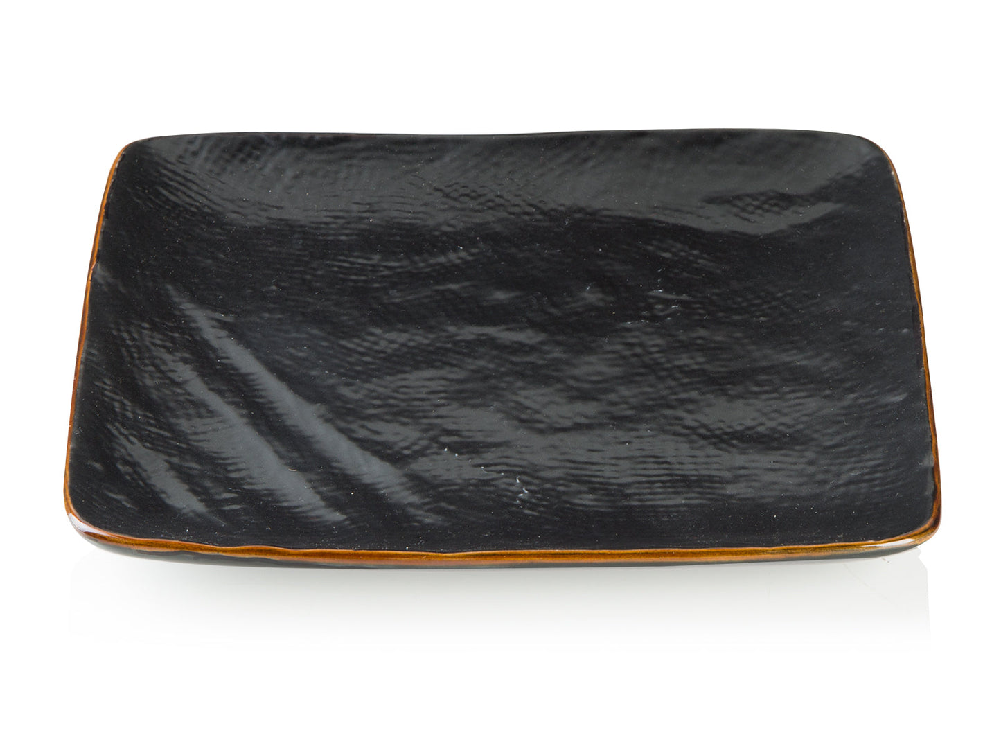Shibuya - Piatto Dessert Quadrato in Gres Nero