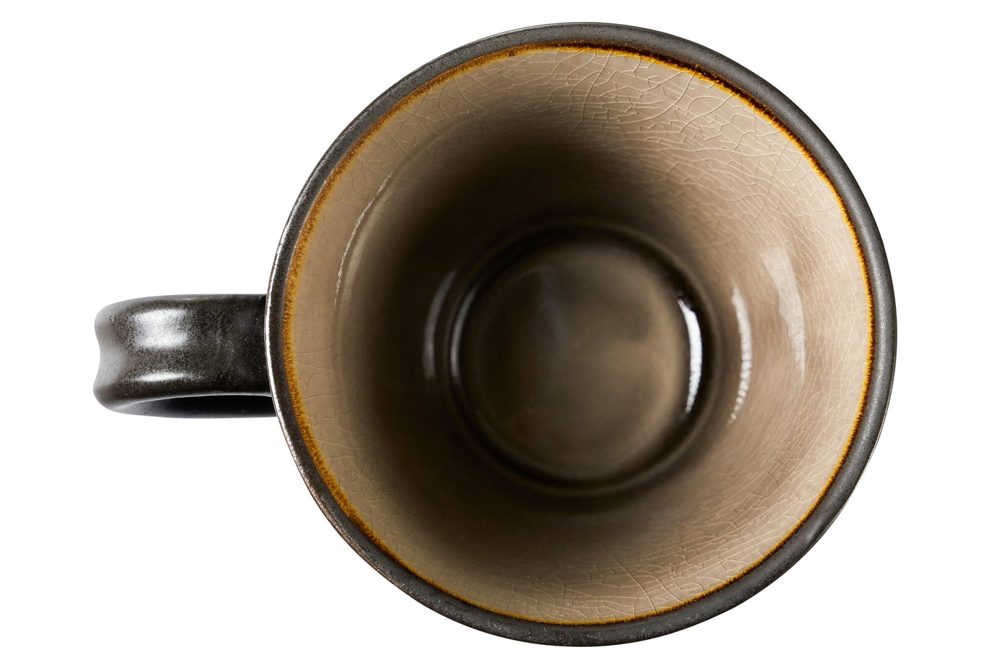 Smaltatura - tazza tonalita marrone