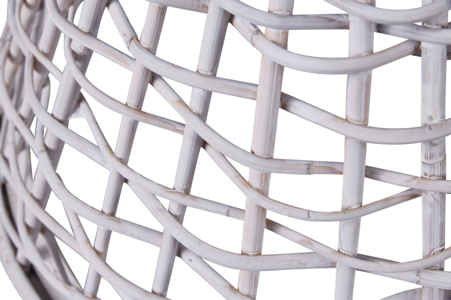 Lampadario - canestro bianco piccolo