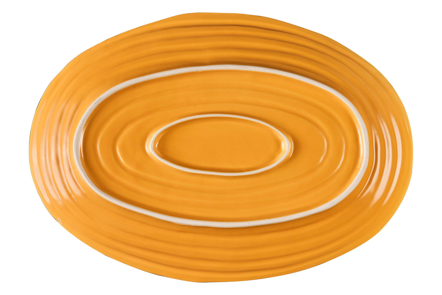 Mediterraneo - Vassoio Grande Ovale Giallo