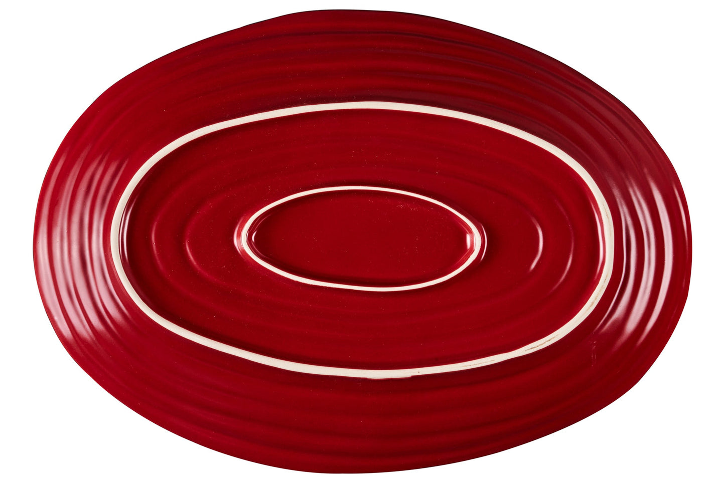 Mediterraneo - Vassoio Grande Ovale Rosso