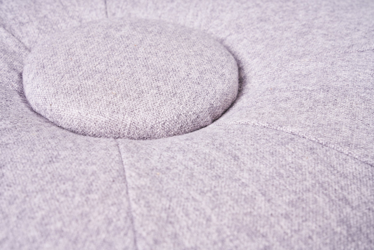 Oberon - pouf bicolore grigio