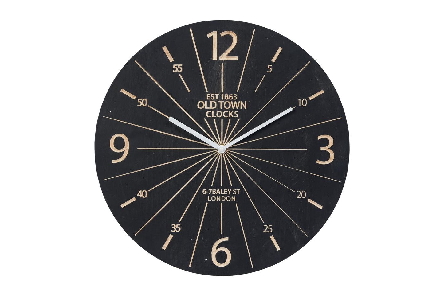 Est 1853 - orologio da appendere nero