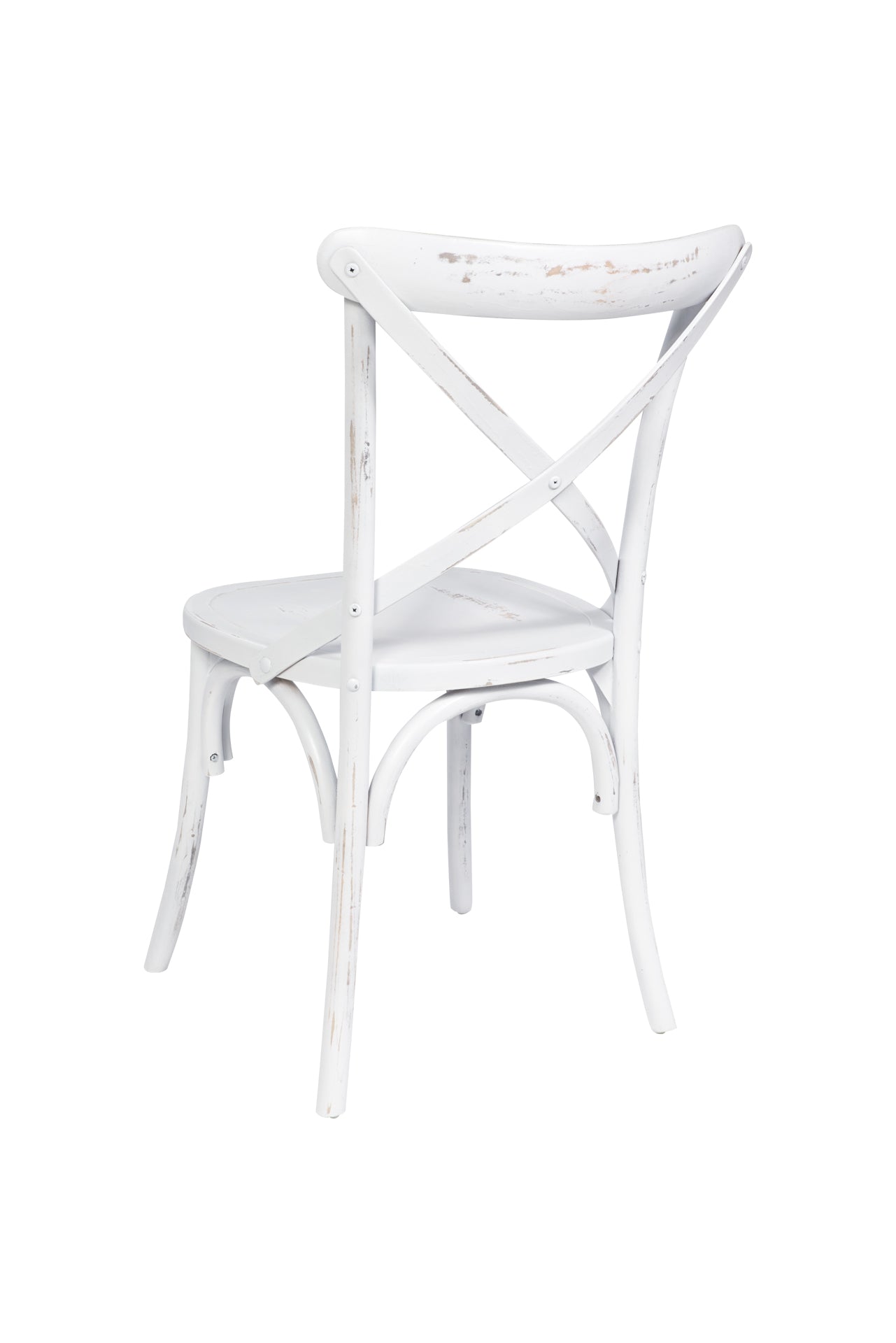 Sedia legno bianca intrecciato legno