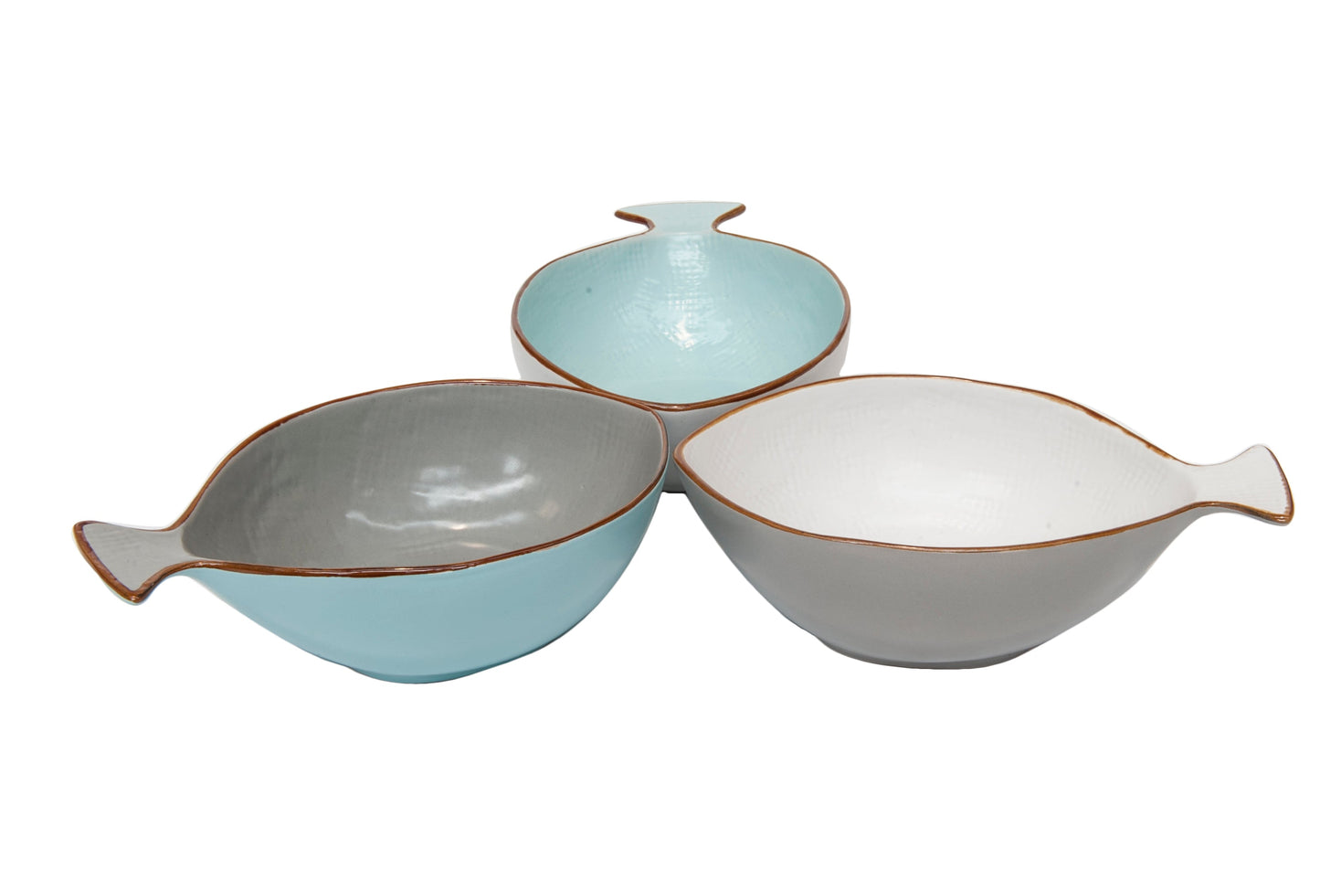 Mediterraneo Linea Mare - Ciotola Pesce - 3 Colori Assortiti