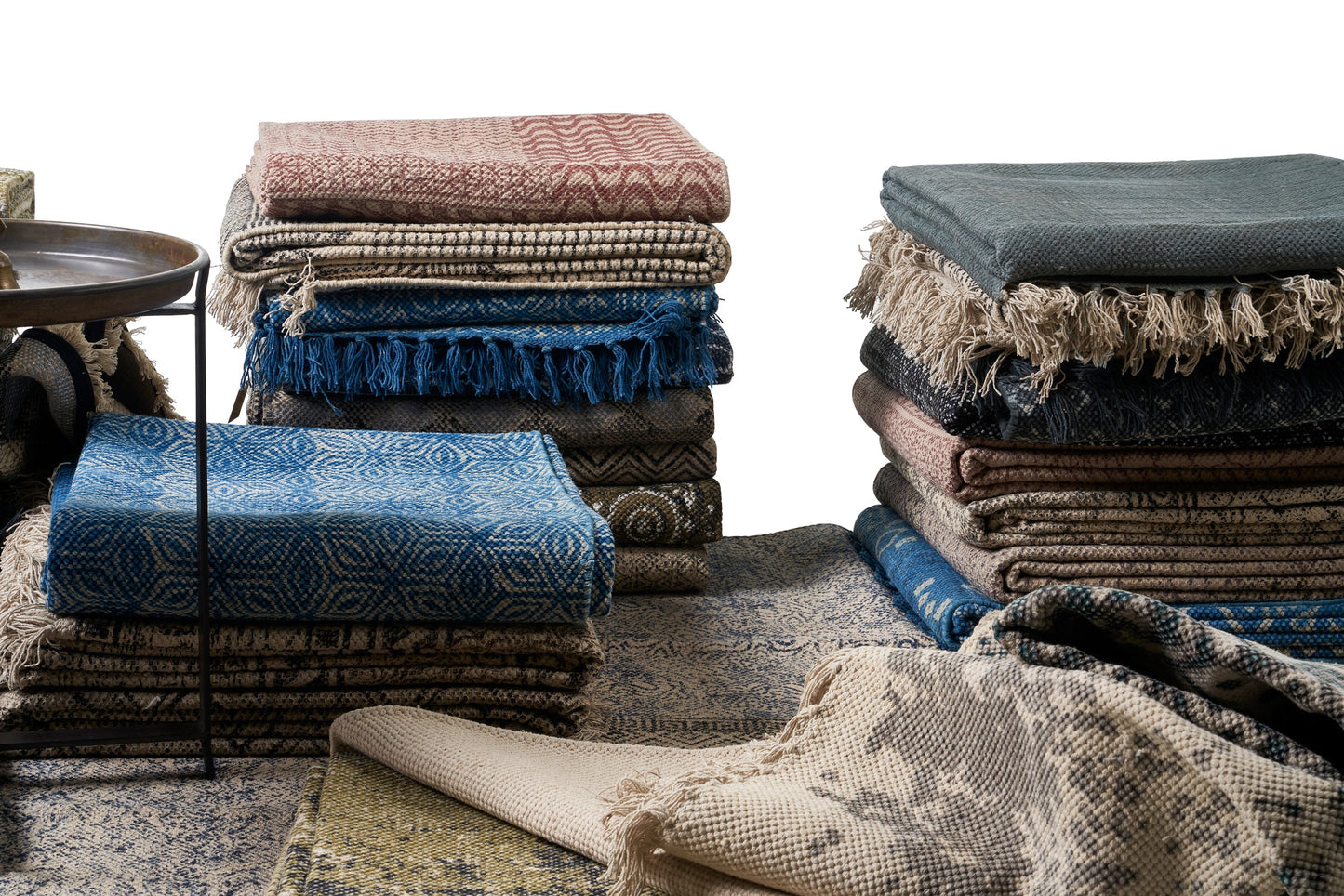 Tappeto fantasia dali blu e bianco 90x150