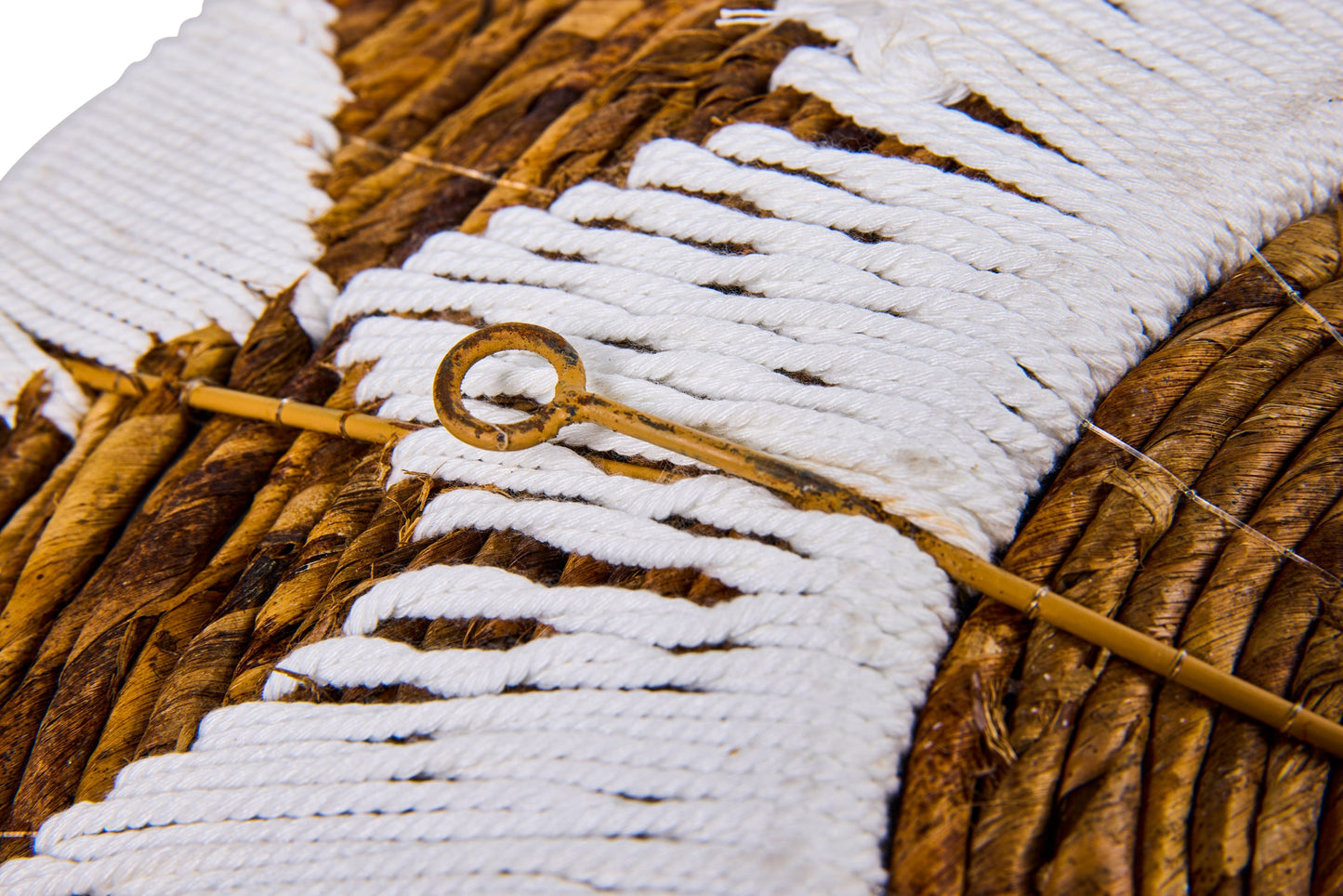 Gipsy - Piatto Decorativo da appendere in Seegrass e Macrame