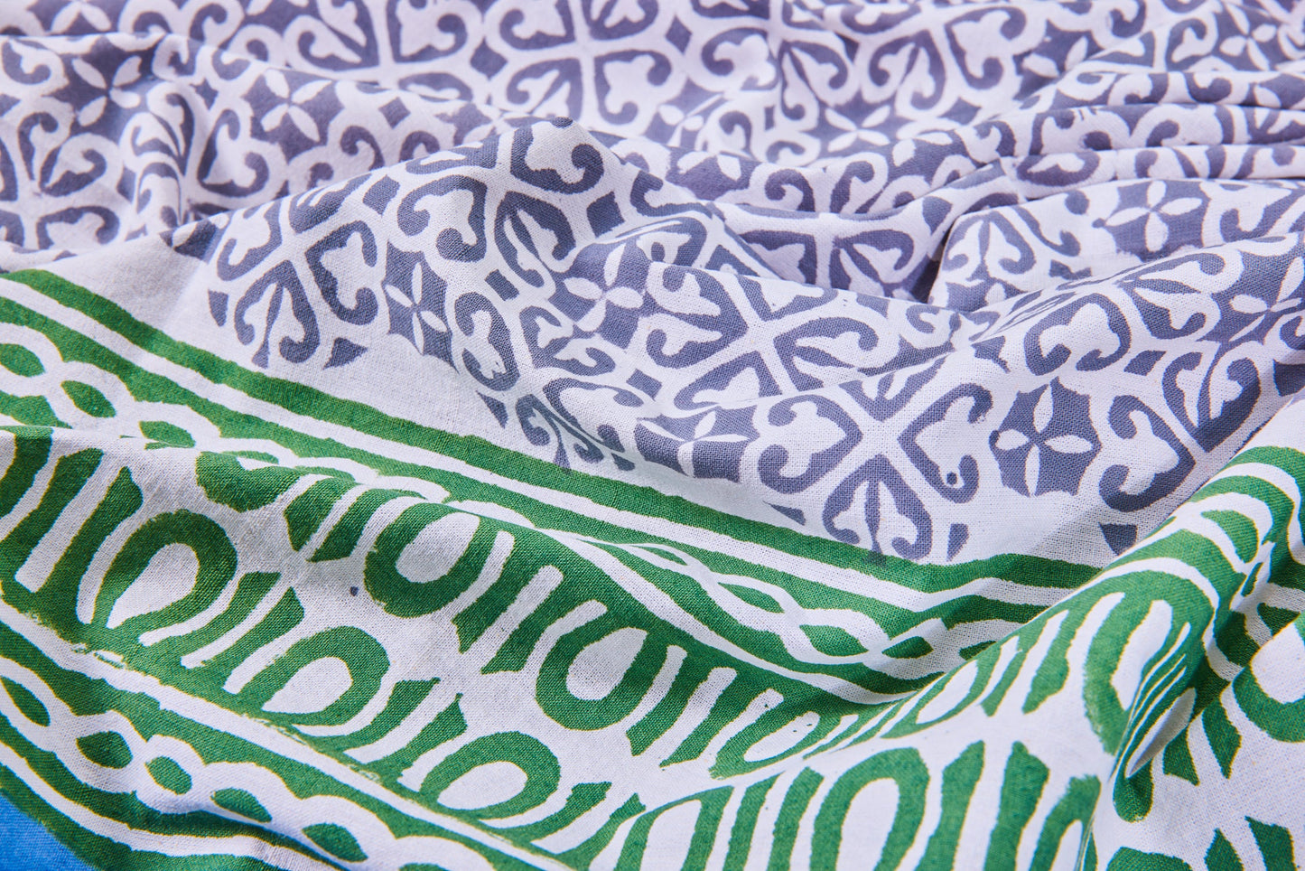 Vinaigrette - Tovaglia Rotonda Verde Blu Diam.180