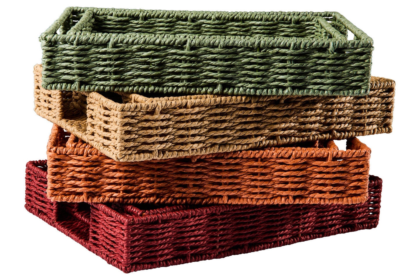 Gourmet - Cesto Vassoio Rettangolare Naturale Set 1/2