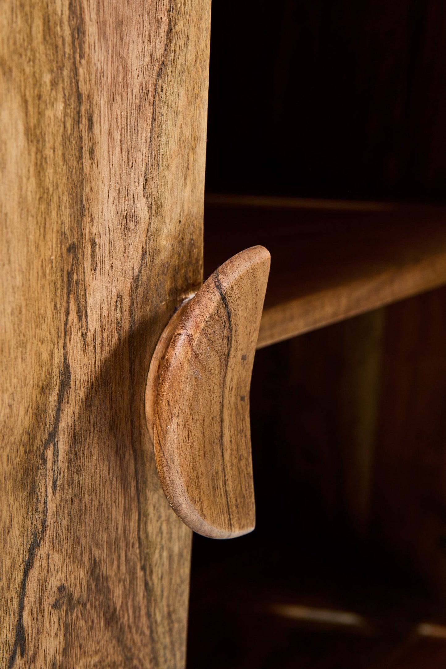 Rockler - Credenza in Legno di Acacia 4 Cassetti 2 Sportelli