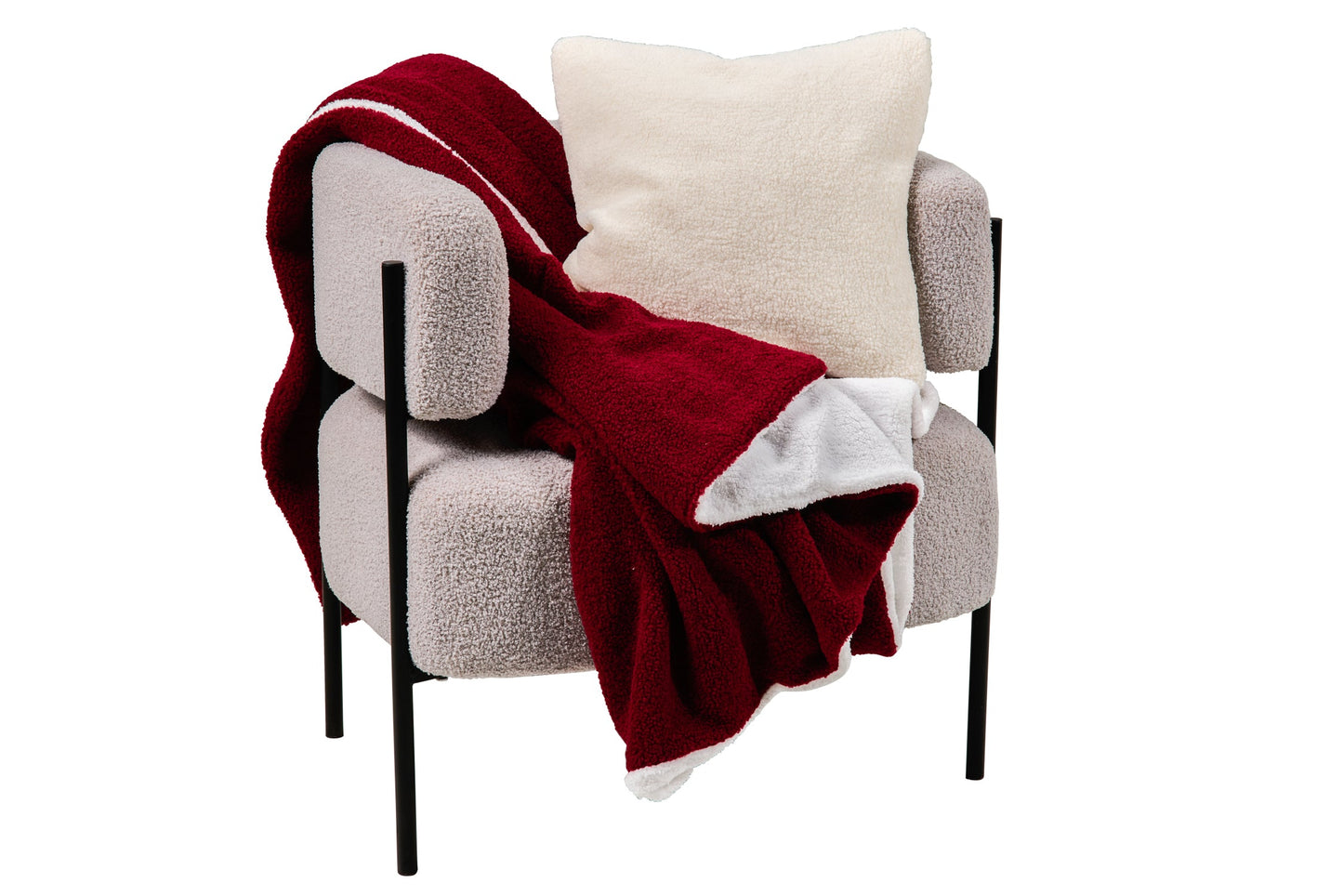 Teddy - Plaid Rosso Soft Touch