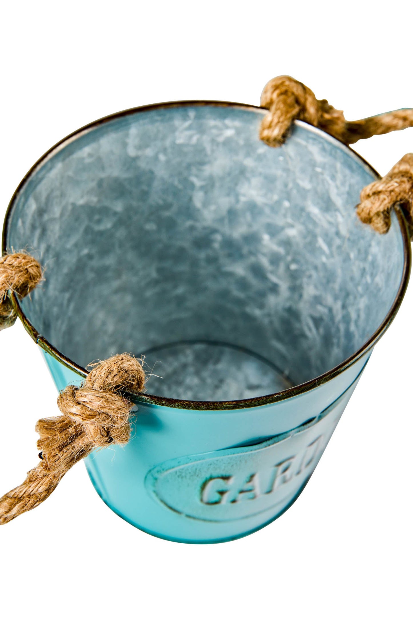 Garden - Set 3 Cache-Pot in Zinco e Corda