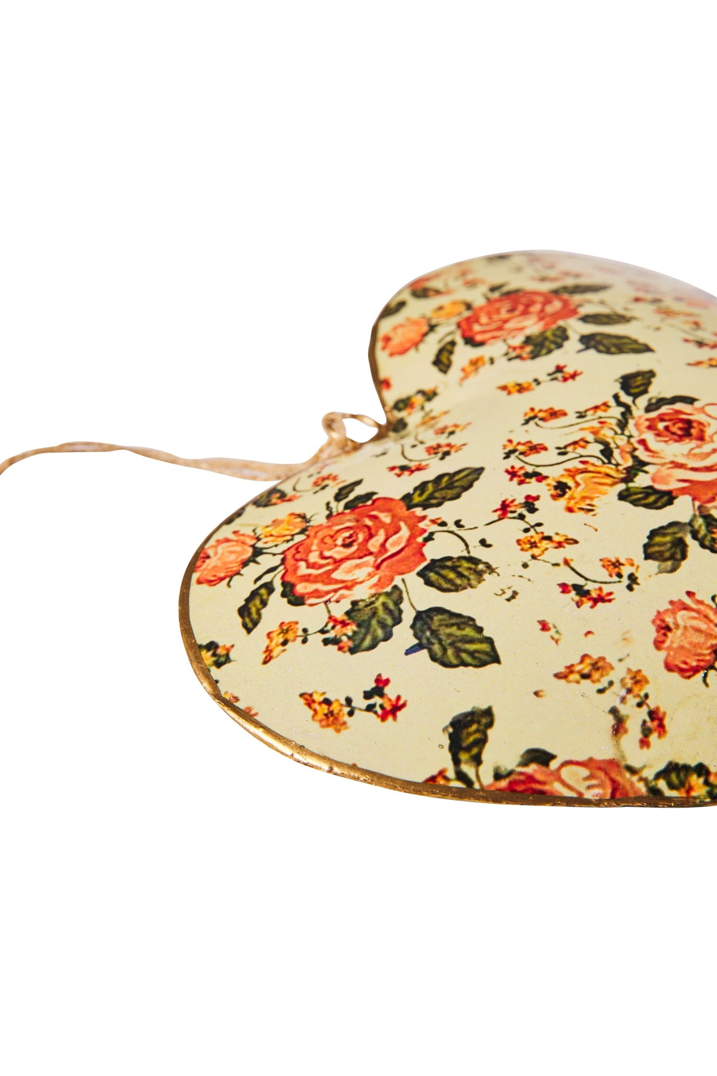 Dolce - Cuore Ocra Con Fiori