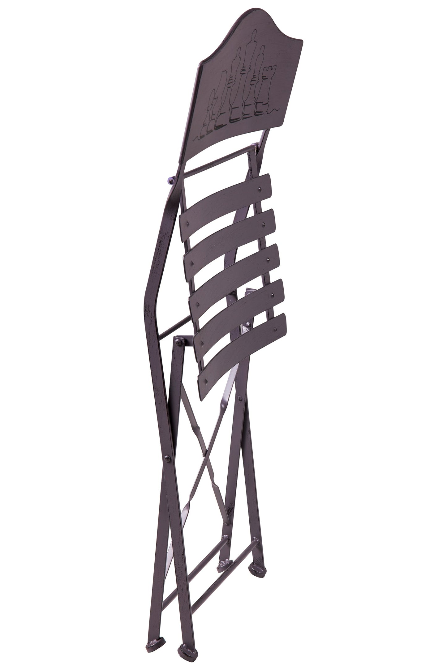 Gioco - Set 1/3 Tavolino Grigio Con Due Sedie Diesgno Scacchiera