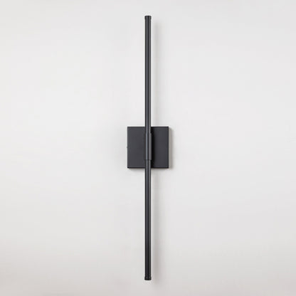 Applique da parete moderna a striscia lineare lunga nera/oro/nichel, dimmerabile, con luce LED per il bagno