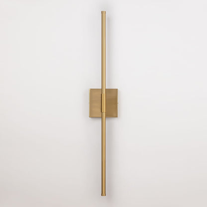 Applique da parete moderna a striscia lineare lunga nera/oro/nichel, dimmerabile, con luce LED per il bagno