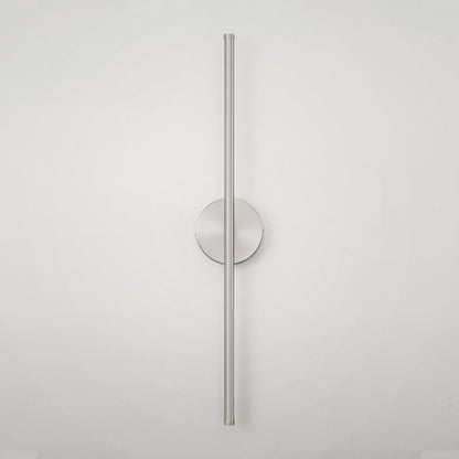 Applique da parete moderna a striscia lineare lunga nera/oro/nichel, dimmerabile, con luce LED per il bagno