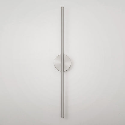 Applique da parete moderna a striscia lineare lunga nera/oro/nichel, dimmerabile, con luce LED per il bagno